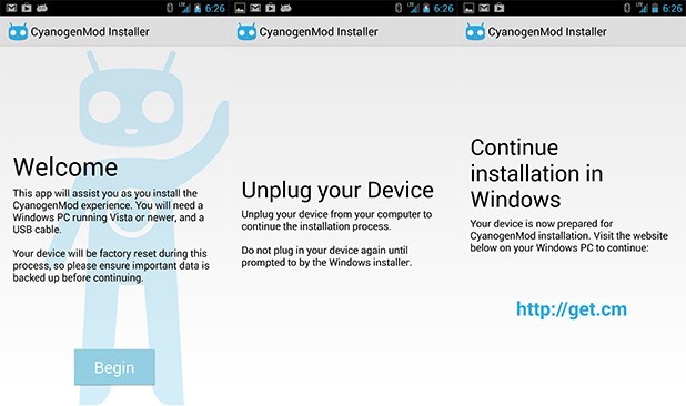 Instalezi CyanogenMod simplu, cu noul installer