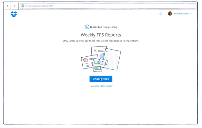 Lasa-i pe altii sa urce fisiere la tine in Dropbox