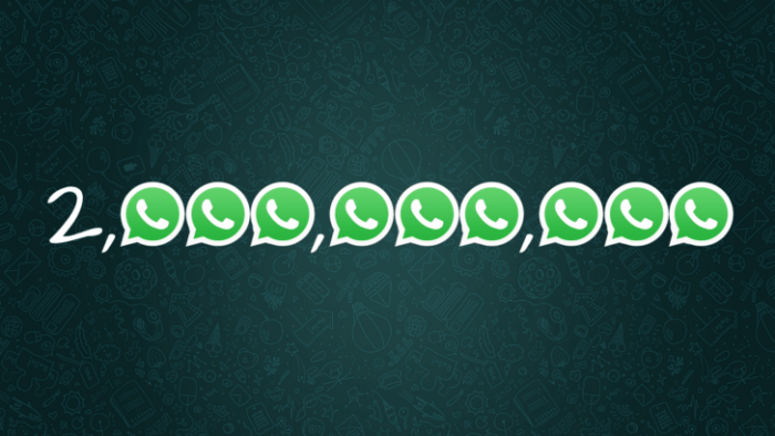 WhatsApp are 2 miliarde de utilizatori