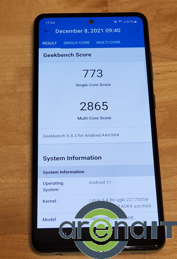 Samsung Galaxy A52s scurt review: chip tuning