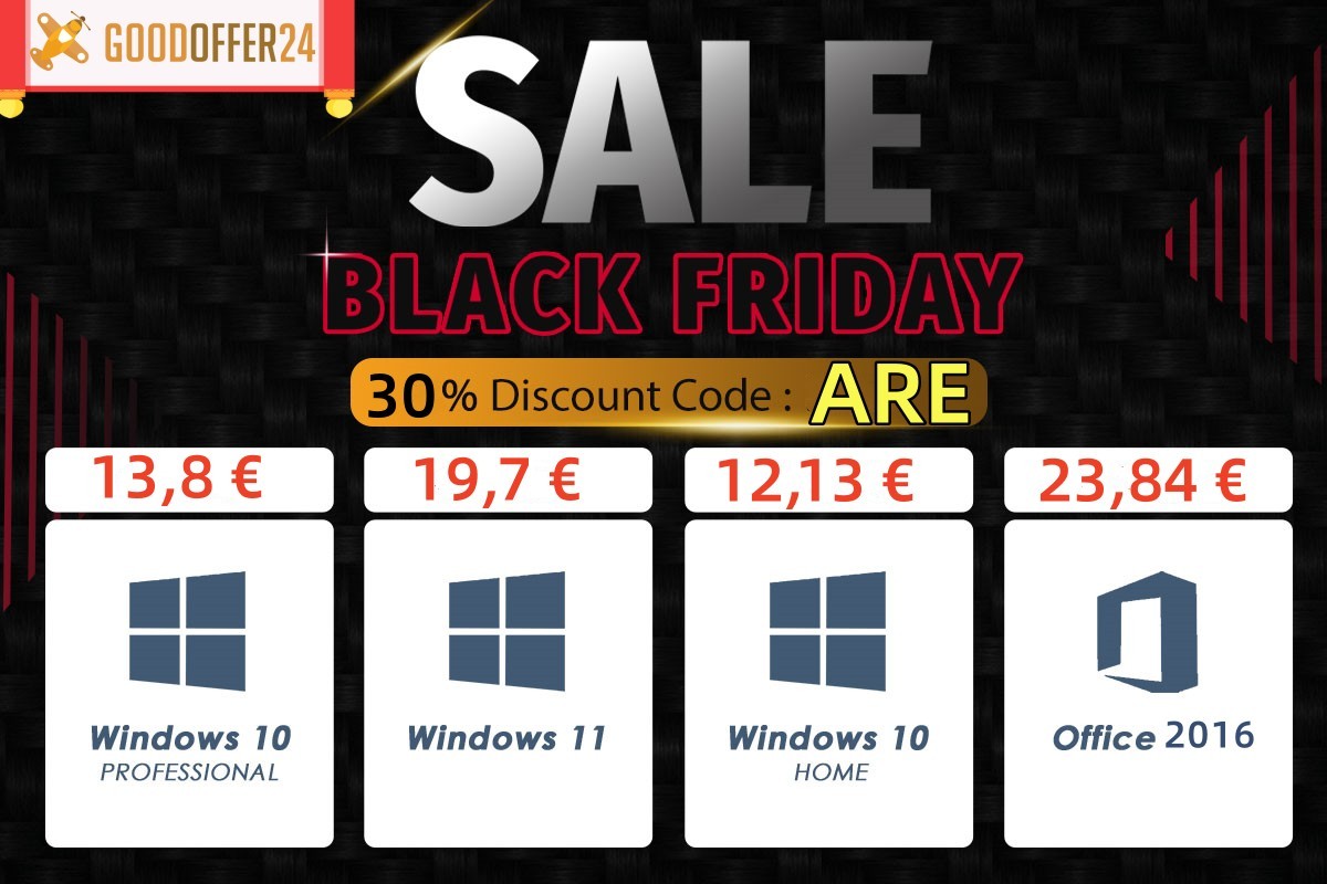 Goodoffer24 Black Friday 2023 Licenta Pe Viata La Windows 1011 13