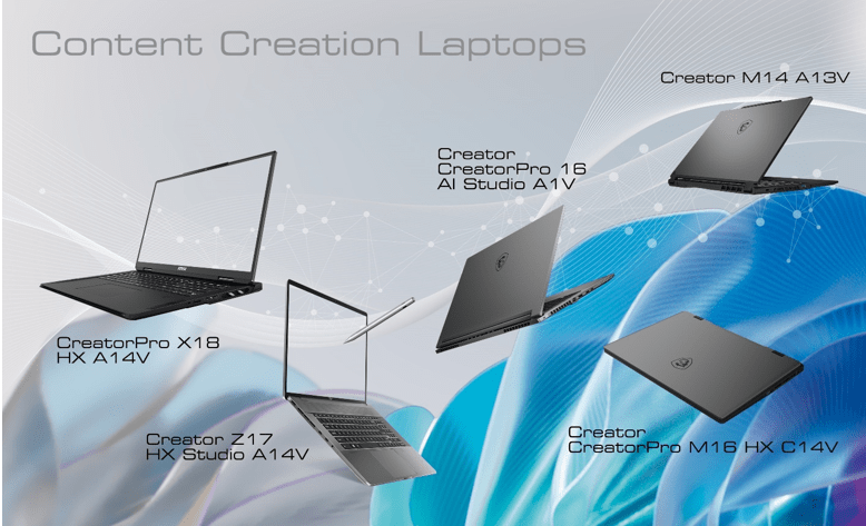 CES 2024: MSI lanseaza o serie de laptopuri pregatite pentru inteligenta artificiala