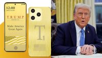 Trump face și telefoane aurii: „Make Your Phone Great Again”